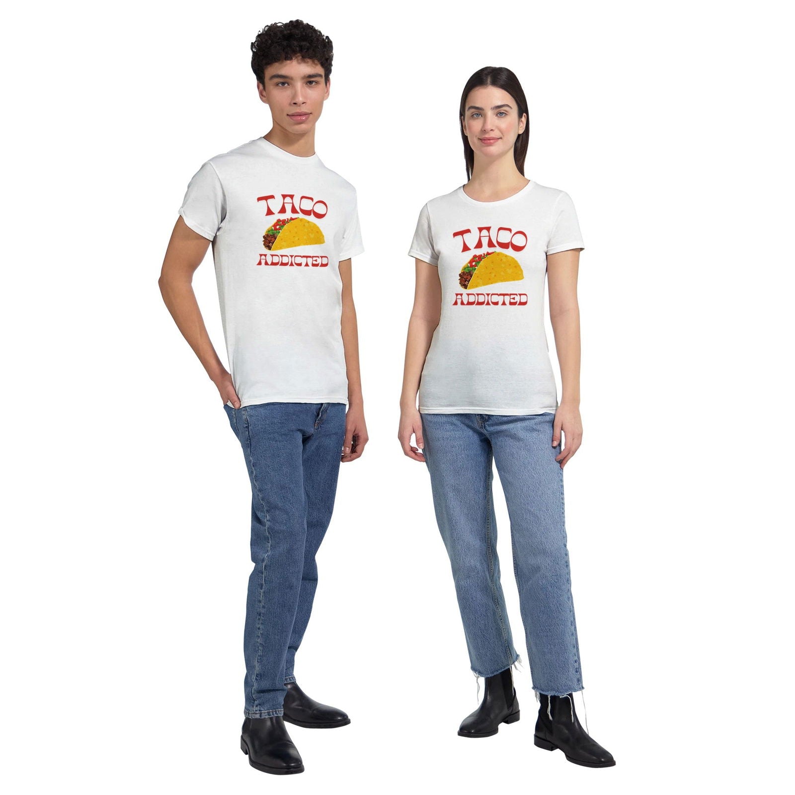 T-shirt Unisex | Taco Addicted - Tshirt-Fabriek.nl