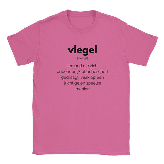 Woordenboek - Vlegel | T-Shirt Unisex - Tshirt-Fabriek.nl