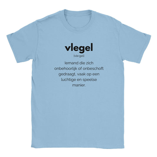 Woordenboek - Vlegel | T-Shirt Unisex - Tshirt-Fabriek.nl