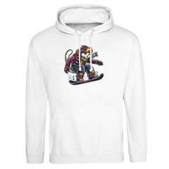 Snowboarding Cat - Premium Hoodie