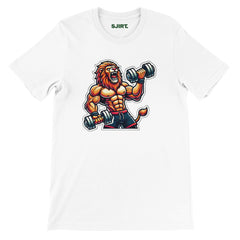 Dumbbells Leeuw | Premium T-Shirt