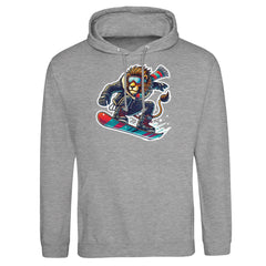 Snowboarding Lion - Premium Hoodie