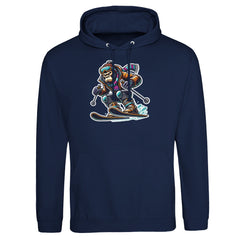 Skiing Gorilla - Premium Hoodie