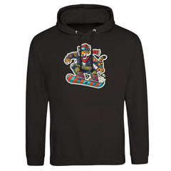 Snowboarding Tiger - Premium Hoodie